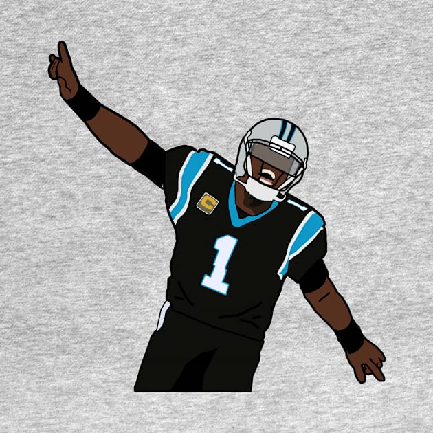 Cam Newton Touchdown Celebration NFL Carolina Panthers by xavierjfong